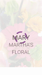 Mobile Screenshot of marymarthasfloral.com